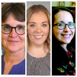 L to R: Barb Brattin, Director of the Kenosha Public Library; Brandi Cummings, Public Relations and Marketing Manager; Heather Thompson, Head of Youth and Family Services