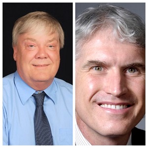 Gery Woefel, a local sportswriter (Left);  Chris Paulson, executive director of the Racine Heritage Museum (Right) 