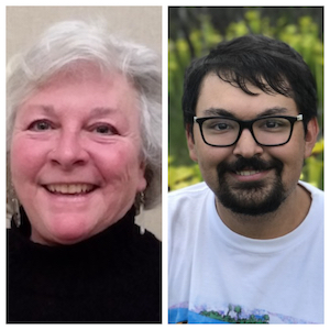 L to R: Nan Calvert, Environmentalist; Brandon Corder, Cameron Lab of Botany at the University of Wisconsin-Madison