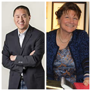 L to R: Ted Yang, author; Elke Scholz, author 