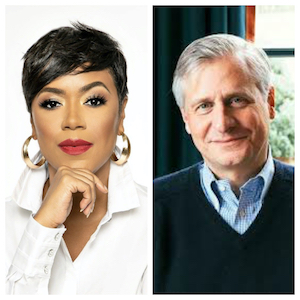 L to R: Tiffany Cross, author and political commentator; Jon Meacham, author and historian 